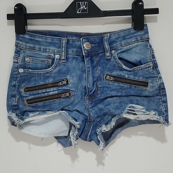 American Eagle super stretch high rise jean shorts - Picture 1 of 8